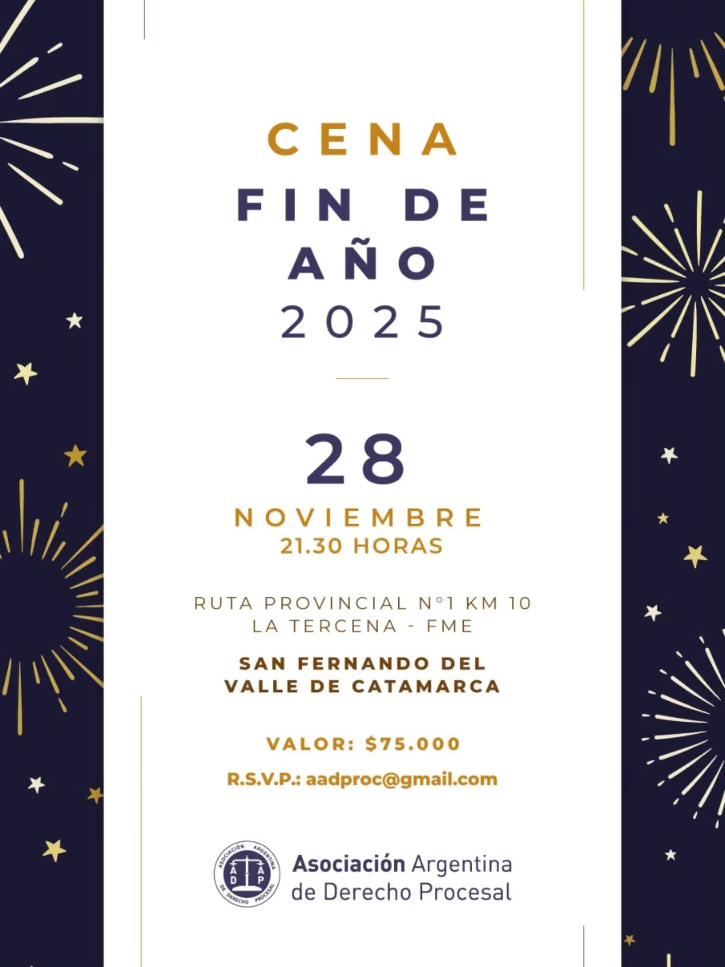 Cena de Fin de Año de la Asociación Argentina de Derecho Procesal