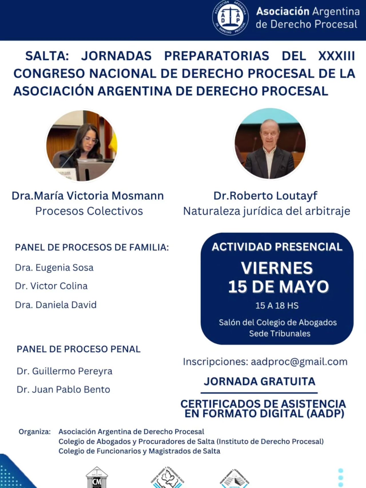 JORNADAS PREPARATORIAS DEL XXXIII CONGRESO NACIONAL DE DERECHO PROCESAL…