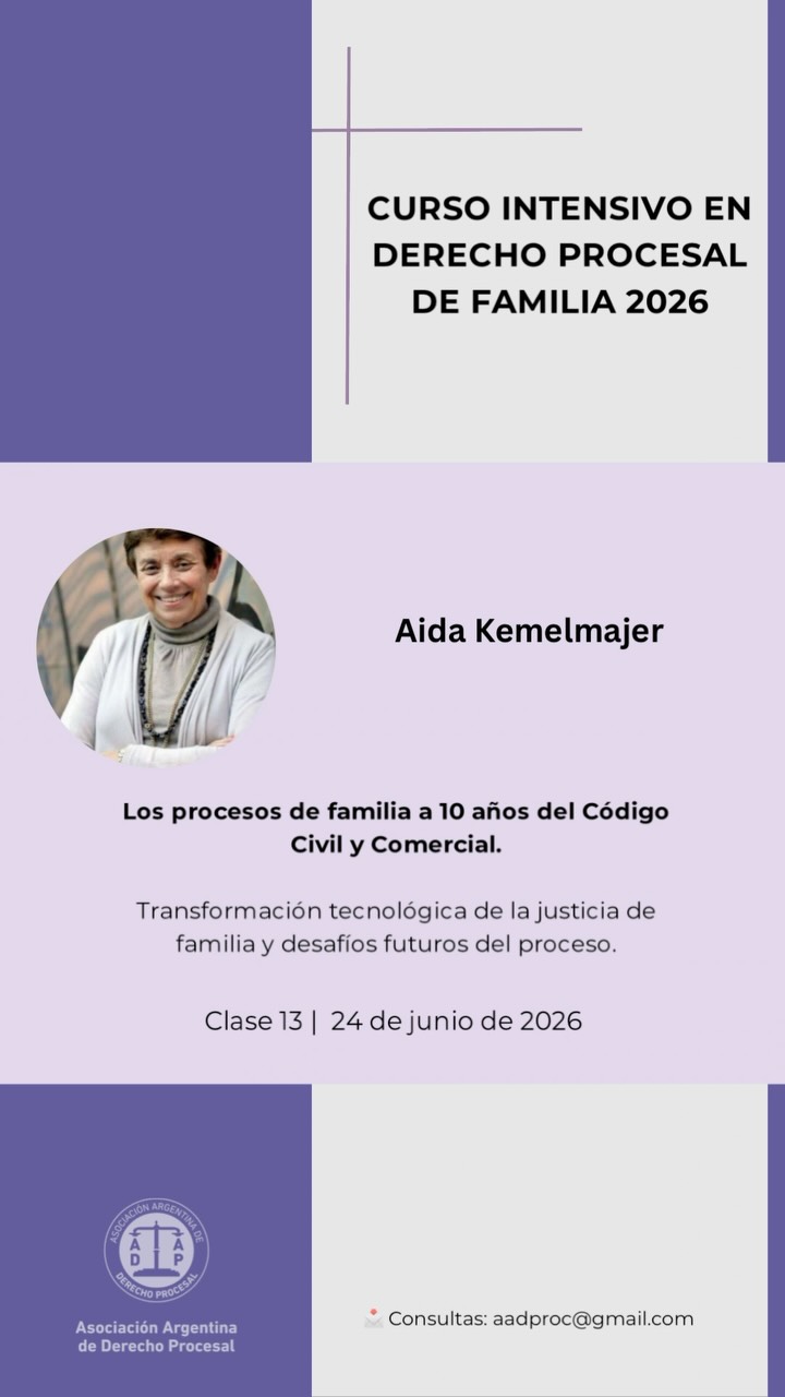 Curso Intensivo de Derecho Procesal de Familia