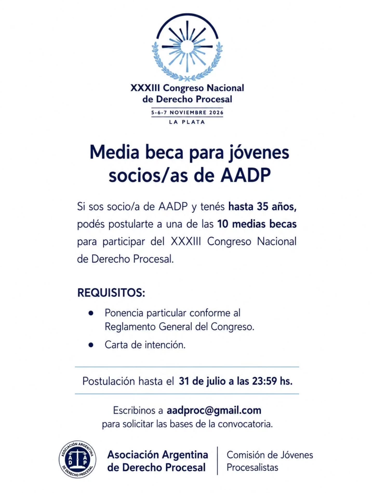 Si sos socio/a de AADP y tenés hasta 35 años, podés postularte a una de las 10…
