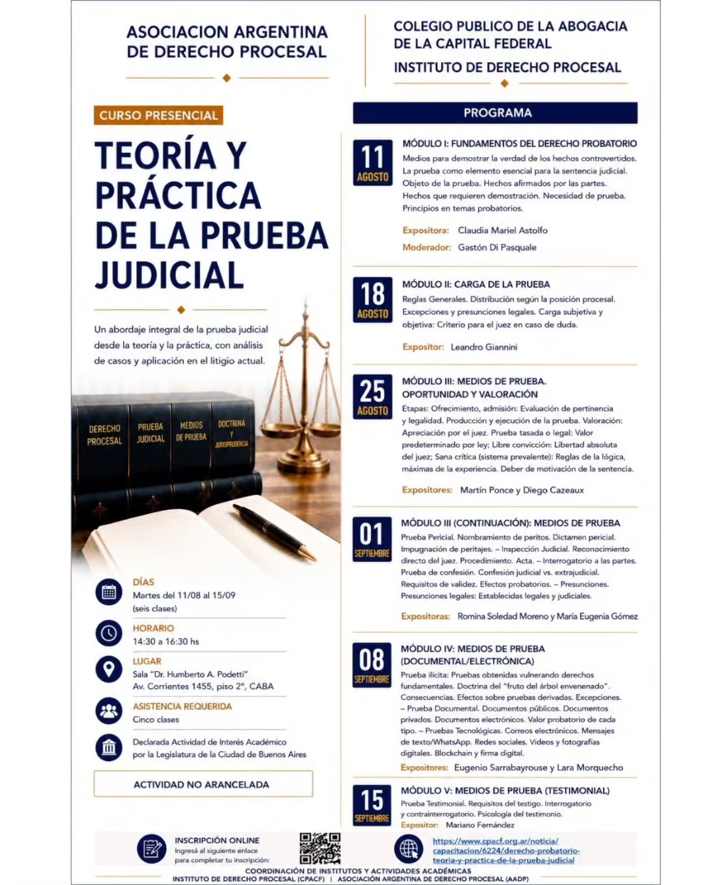 CURSO PRESENCIAL Y GRATUITO