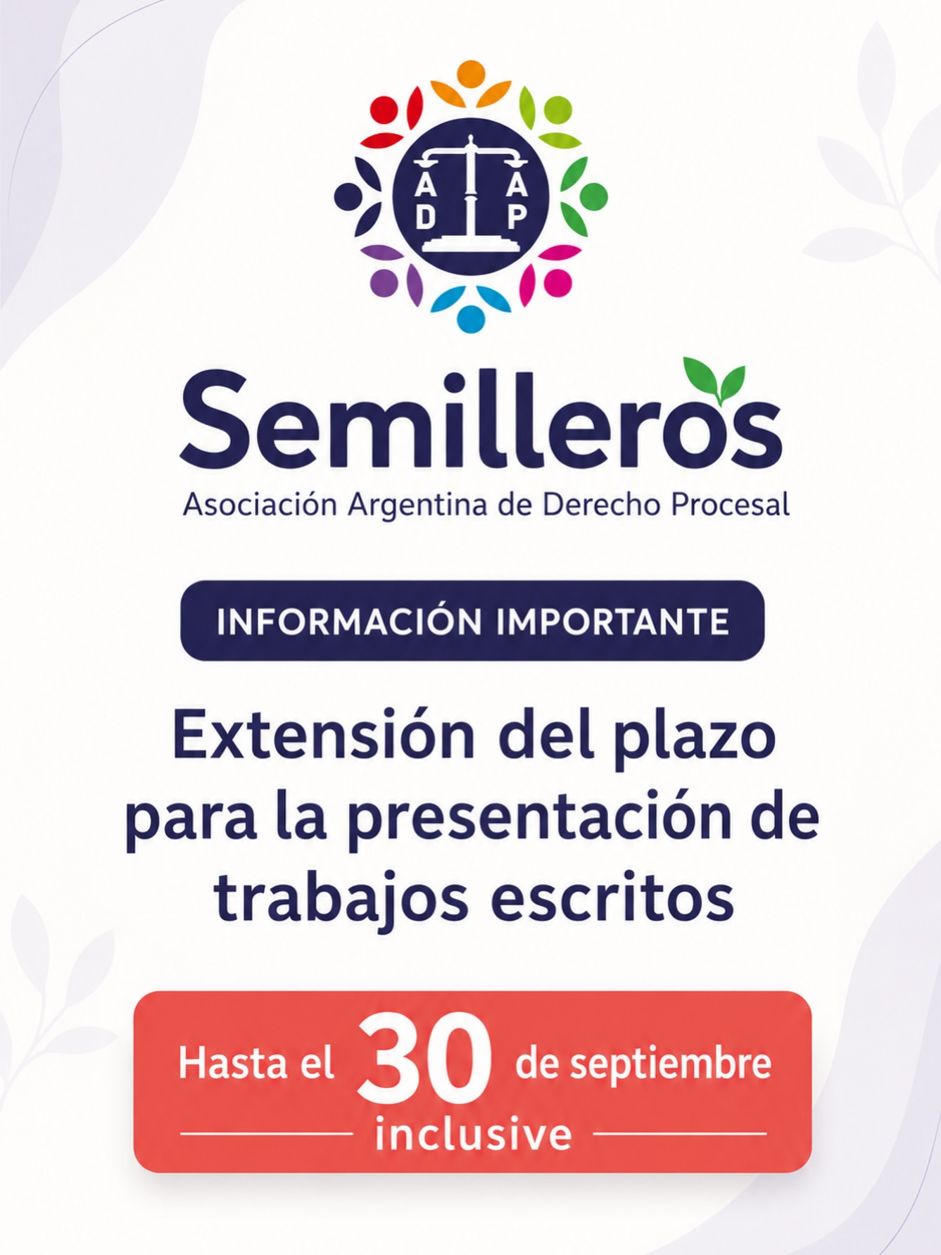 ¡Información importante!