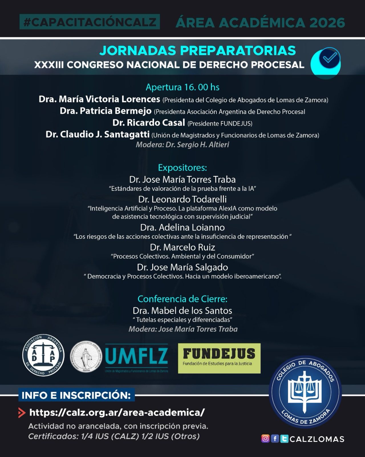 JORNADAS PREPARATORIAS | XXXIII CONGRESO NACIONAL DE DERECHO PROCESAL